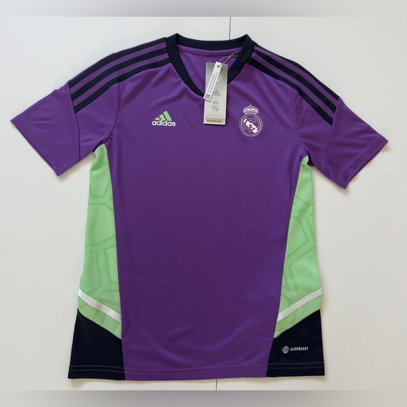 Adidas Women’s Purple and Green Soccer Real Madrid training Jersey 💜 - Picture 1 of 8